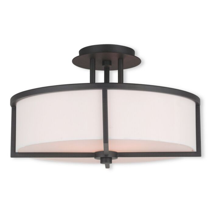 Wesley 3-Light Ceiling Mount in Bronze