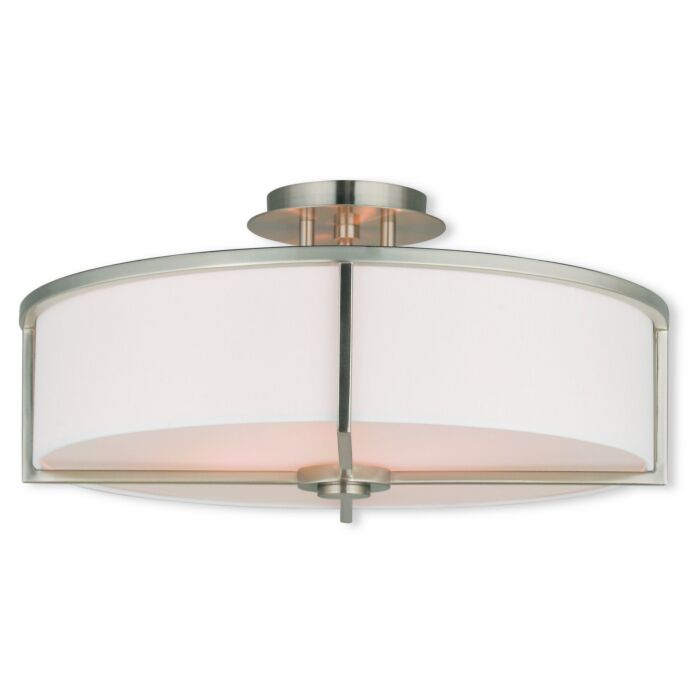 Wesley 4-Light Ceiling Mount in Brushed Nickel