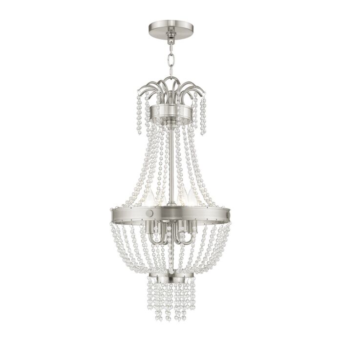 Valentina 4-Light Pendant in Brushed Nickel