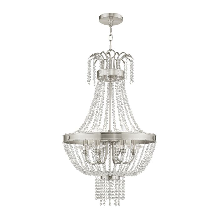 Valentina 6-Light Pendant in Brushed Nickel