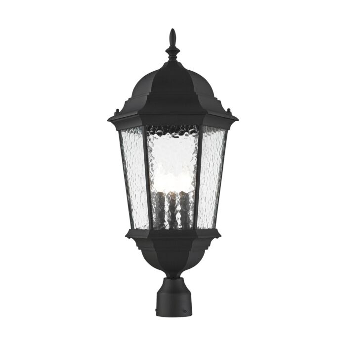 Hamilton 3-Light Post-Top Lanterm in Textured Black