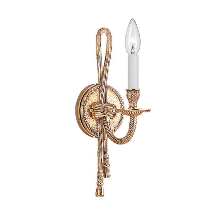 Crystorama Cast Brass 14 Inch Wall Sconce in Olde Brass