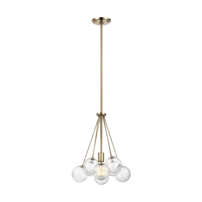 Sea Gull Brassville Pendant Light in Satin Brass