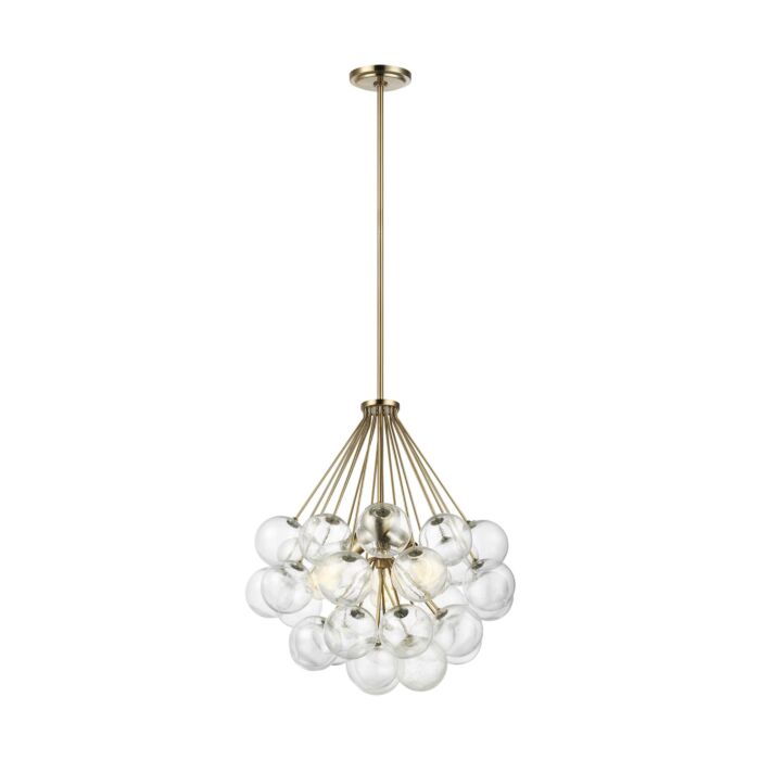 Sea Gull Brassville 3 Light Pendant Light in Satin Brass