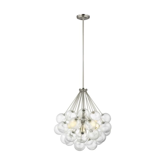 Sea Gull Bronzeville 3 Light Pendant Light in Brushed Nickel