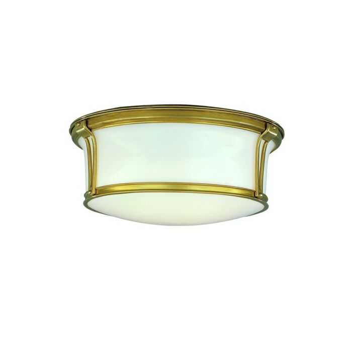 Hudson Valley Newport 3 Light Ceiling Light in Aged Brass