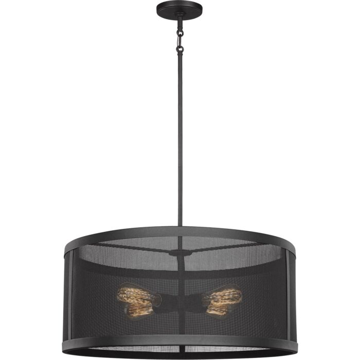 Sea Gull Gereon 4 Light 11 Inch Pendant Light in Black