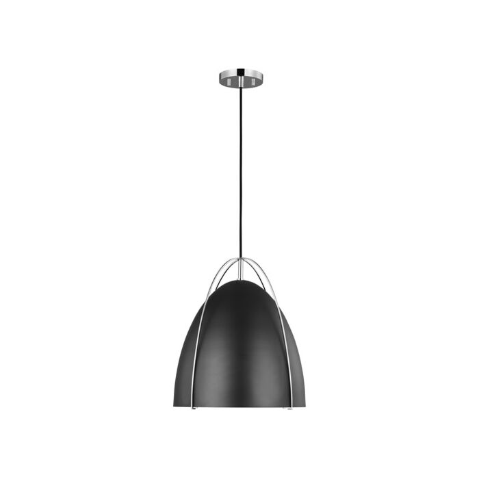 Sea Gull Norman Pendant Light in Chrome
