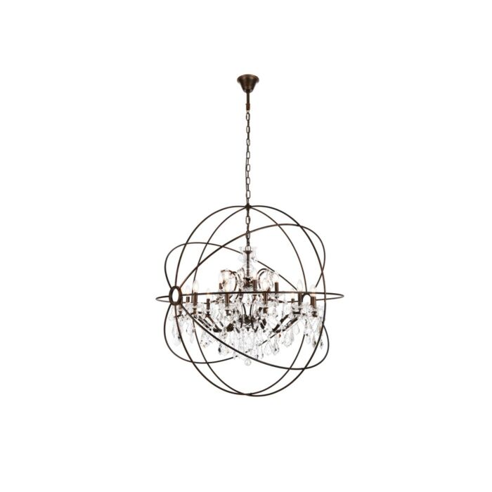 Geneva 18-Light Chandelier in Dark Bronze