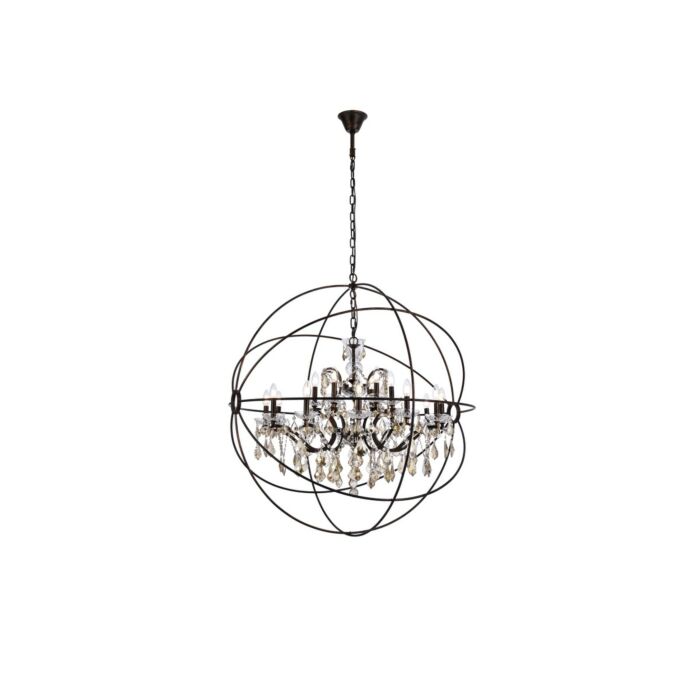 Geneva 18-Light Chandelier in Dark Bronze