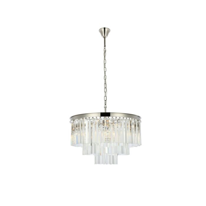 Sydney 9-Light Chandelier in Polished Nickel