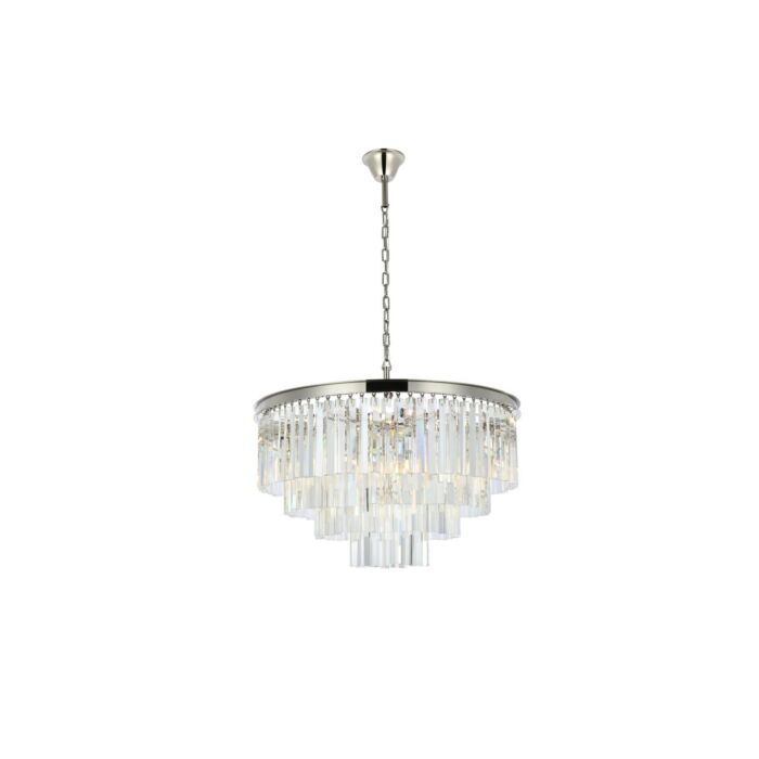 Sydney 17-Light Chandelier in Polished Nickel