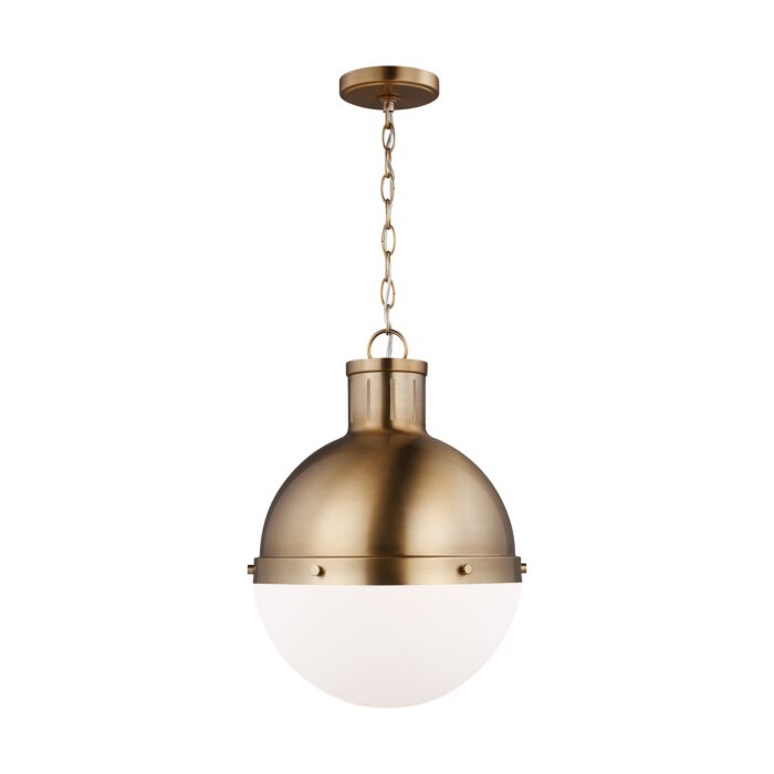 Sea Gull Hanks Pendant Light in Satin Brass