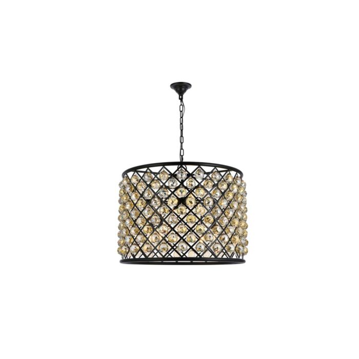 Madison 8-Light Chandelier in Matte Black