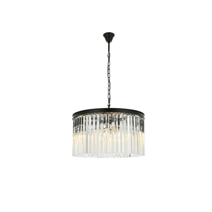 Sydney 8-Light Chandelier in Matte Black