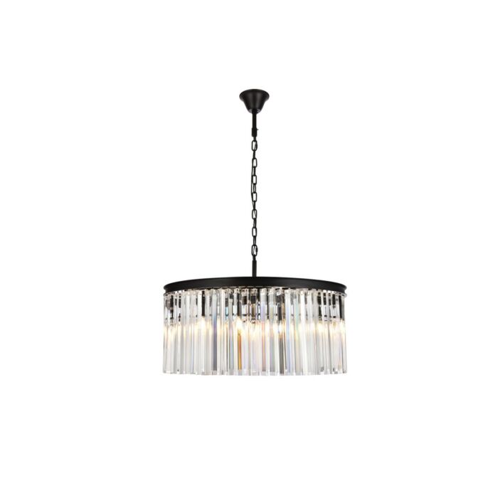 Sydney 8-Light Chandelier in Matte Black