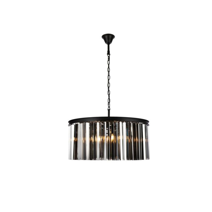 Sydney 8-Light Chandelier in Matte Black