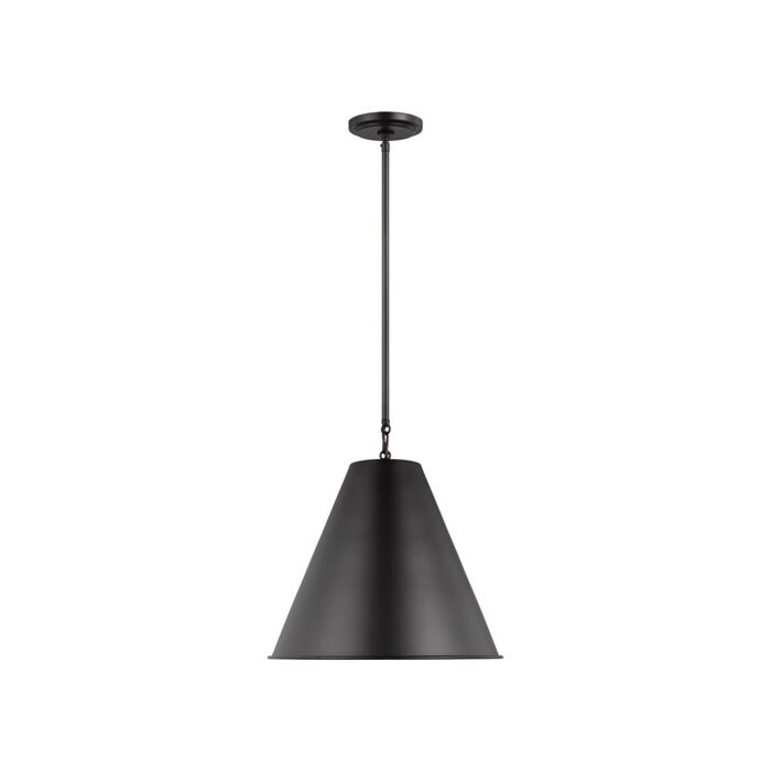 Sea Gull Gordon Pendant Light in Midnight Black