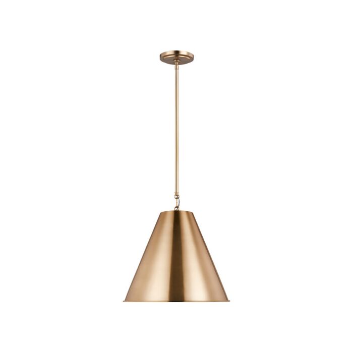 Sea Gull Gordon Pendant Light in Satin Brass