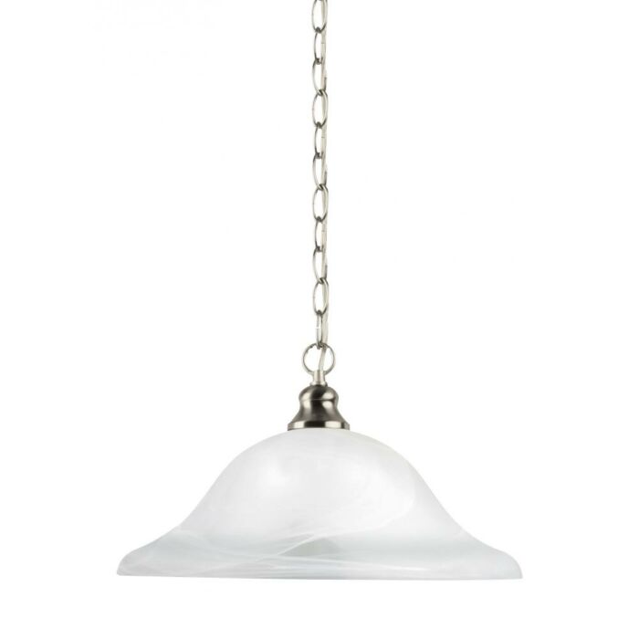 Sea Gull Windgate 9 Inch Pendant Light in Brushed Nickel