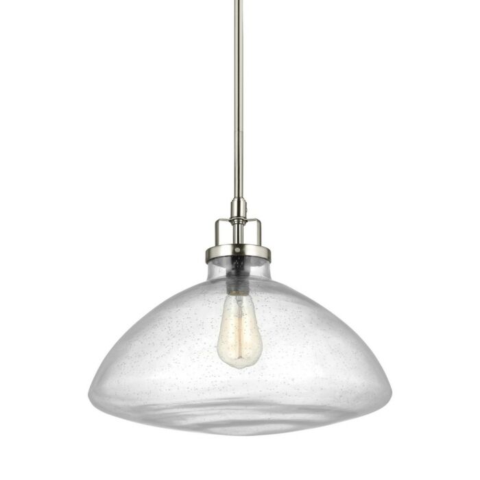 Sea Gull Belton 13 Inch Pendant Light in Brushed Nickel