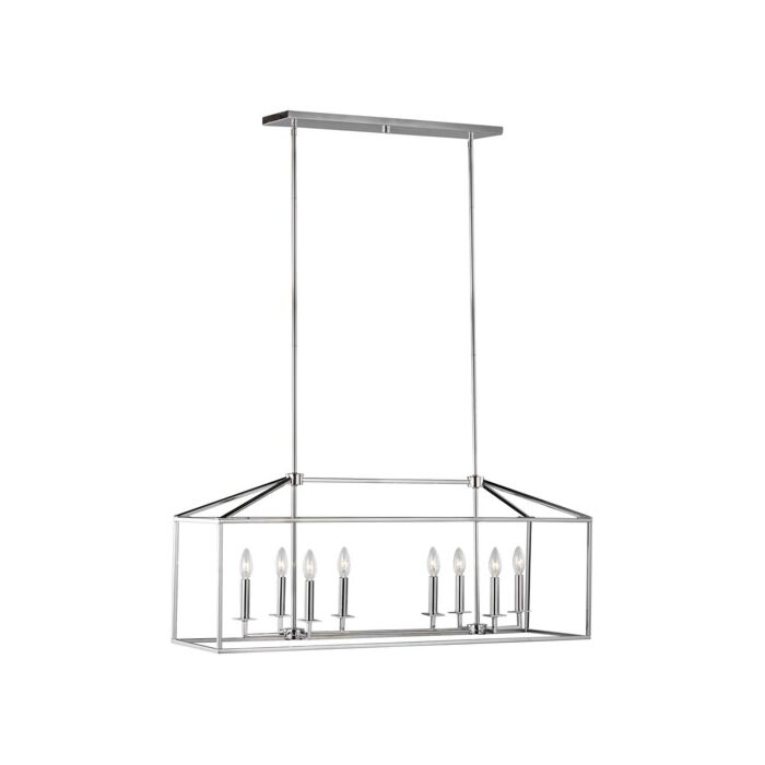 Sea Gull Perryton 8 Light Kitchen Island Light in Chrome