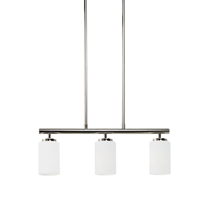 Sea Gull Oslo 3 Light 10 Inch Pendant Light in Chrome