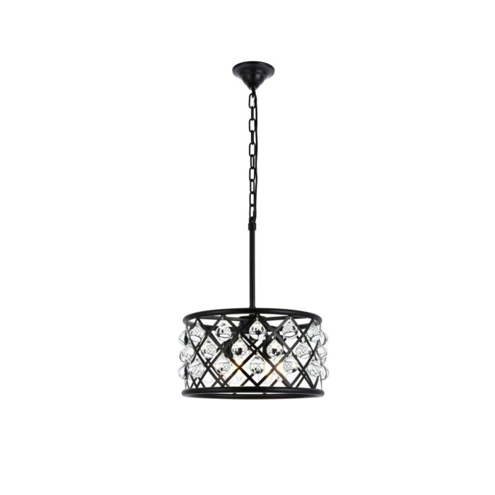Madison 4-Light Pendant in Matte Black