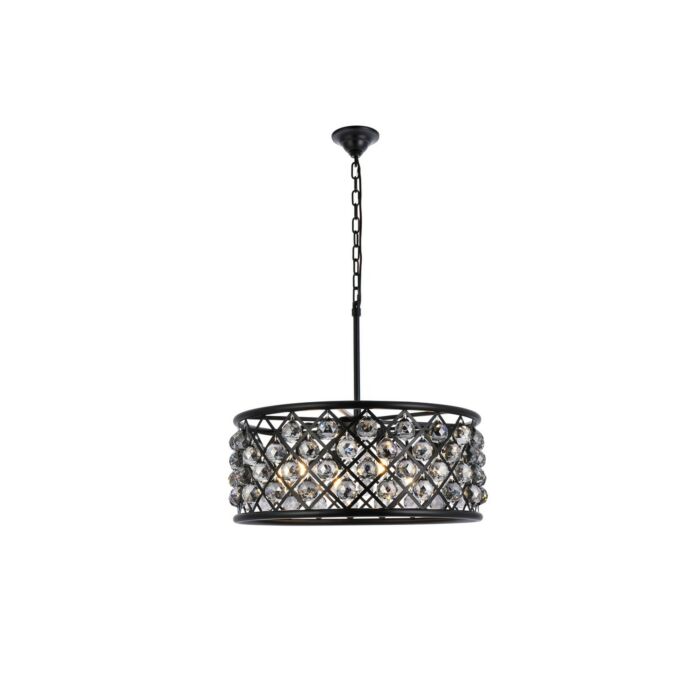 Madison 6-Light Chandelier in Matte Black