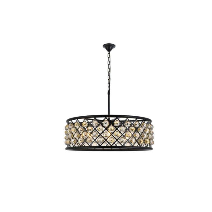 Madison 8-Light Chandelier in Matte Black