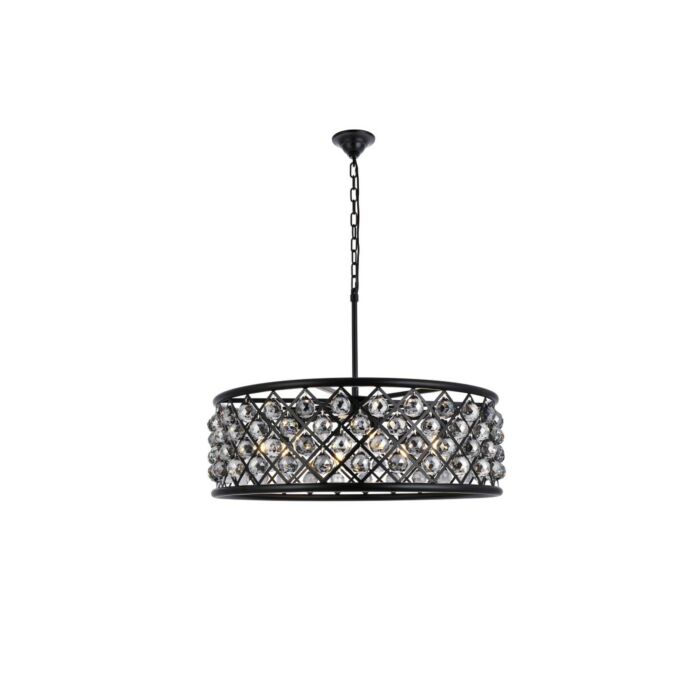 Madison 8-Light Chandelier in Matte Black