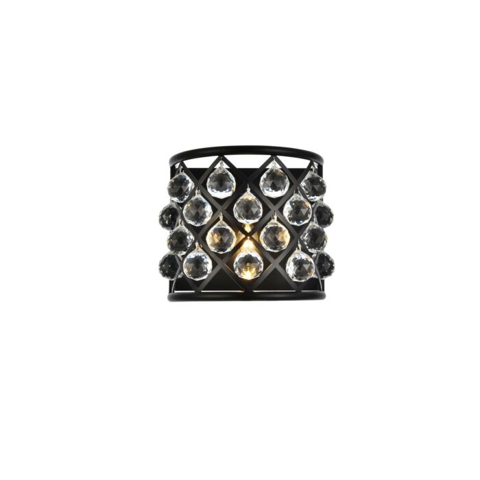 Madison 1-Light Wall Sconce in Matte Black