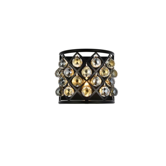 Madison 1-Light Wall Sconce in Matte Black