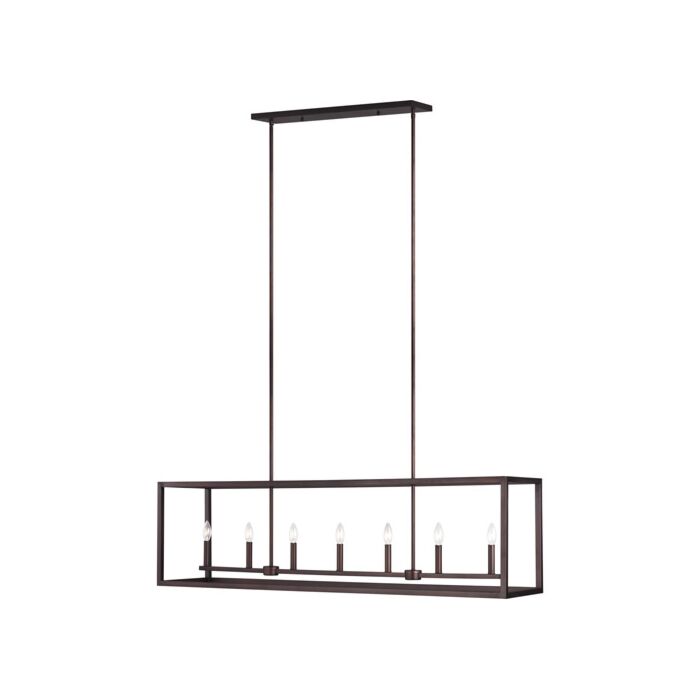 Sea Gull Moffet Street 7 Light Kitchen Island Light in Bronze