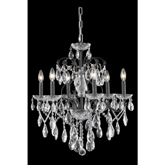 St. Francis 6-Light Chandelier in Dark Bronze