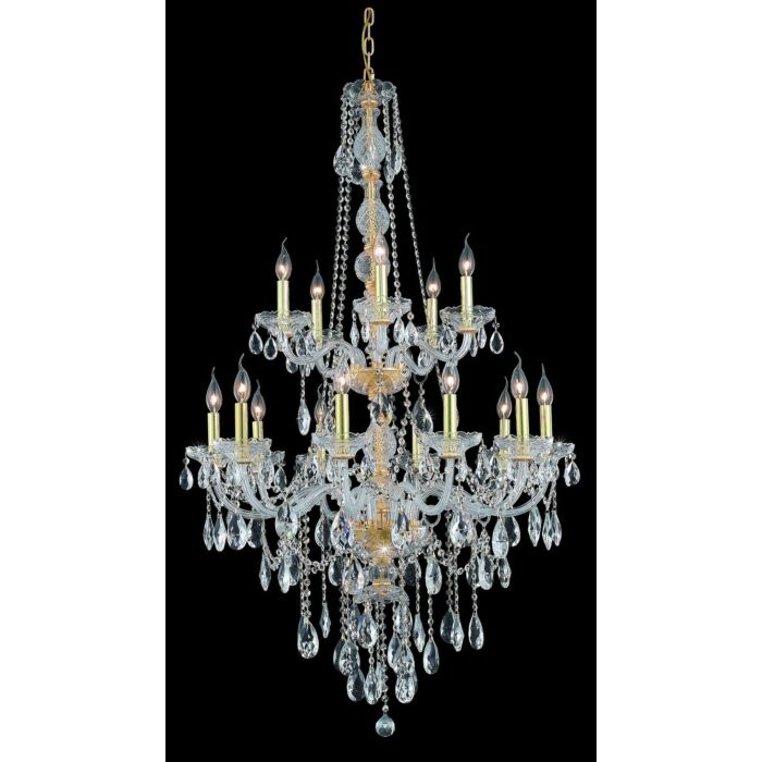 Verona 15-Light Chandelier in Gold