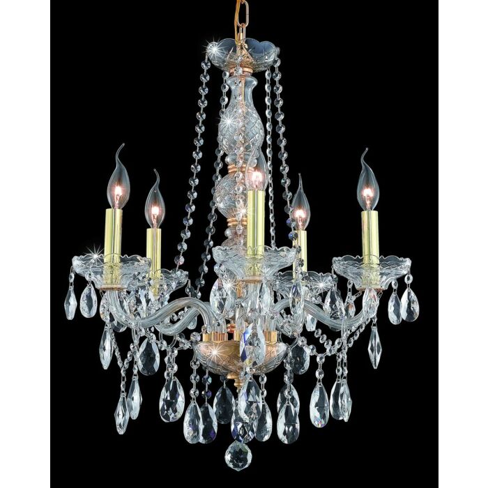 Verona 5-Light Chandelier in Gold