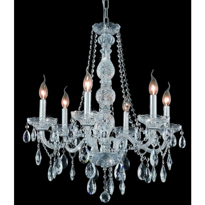 Verona 6-Light Chandelier in Chrome