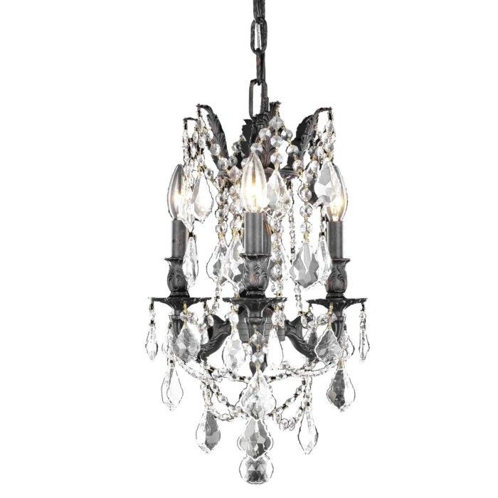 Rosalia 3-Light Pendant in Dark Bronze