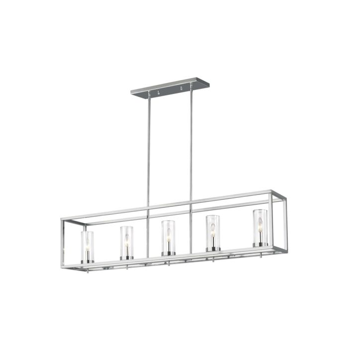 Sea Gull Zire 5 Light Kitchen Island Light in Chrome