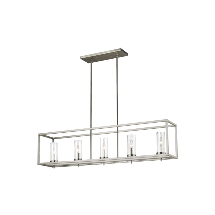 Sea Gull Zire 5 Light LED Kitchen Island Light in Brushed Nickel