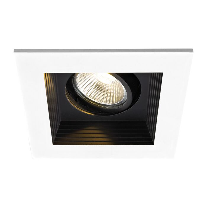 LED Single Light New Construction Housing with Trim and Light Engine