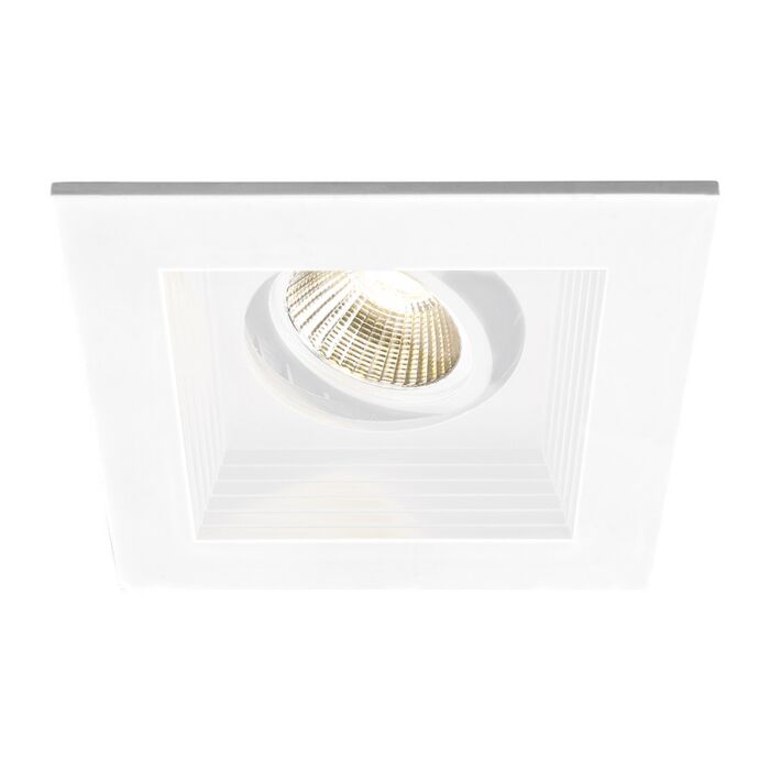LED Single Light New Construction Housing with Trim and Light Engine