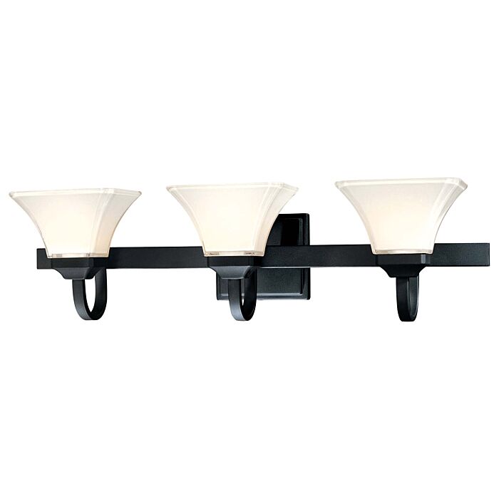Minka Lavery Agilis 3 Light 32 Inch Bathroom Vanity Light in Black