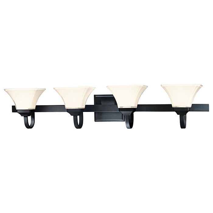 Minka Lavery Agilis 4 Light Bathroom Vanity Light in Black