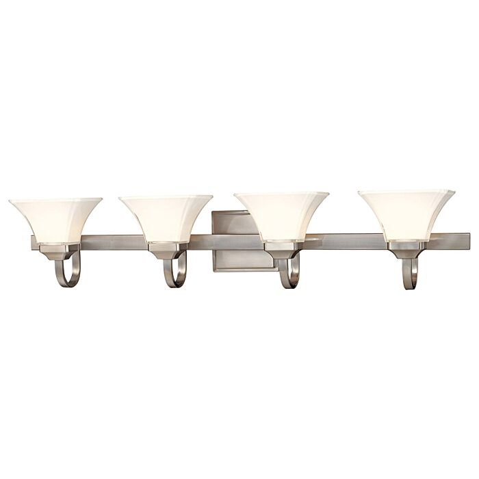 Minka Lavery Agilis 4 Light Bathroom Vanity Light in Brushed Nickel