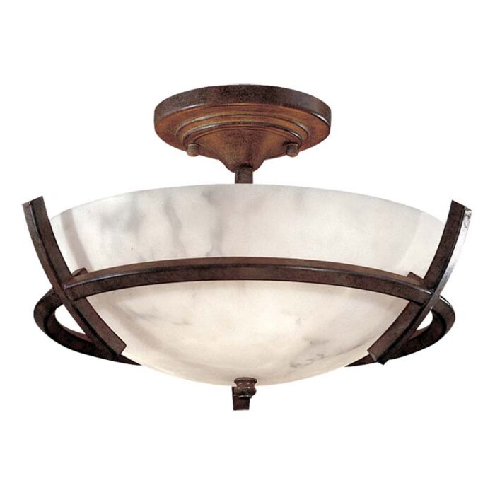 Minka Lavery Calavera 3 Light 14 Inch Ceiling Light in Nutmeg