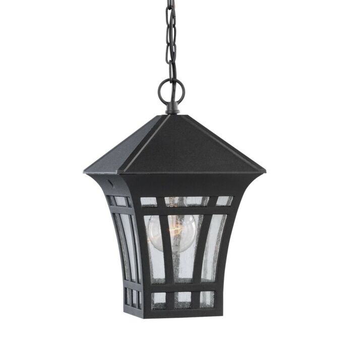 Sea Gull Herrington Outdoor Hanging Light in Black