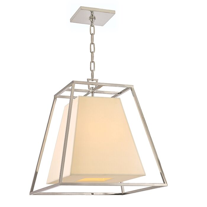 Hudson Valley Kyle 4 Light 19 Inch Pendant Light in Polished Nickel
