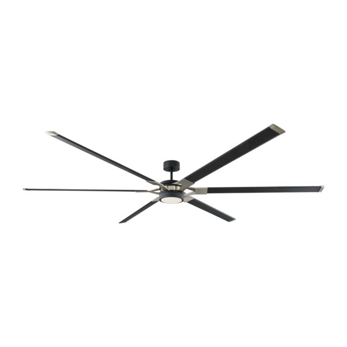 Monte Carlo LED Loft 96 Inch Indoor Ceiling Fan in Midnight Black